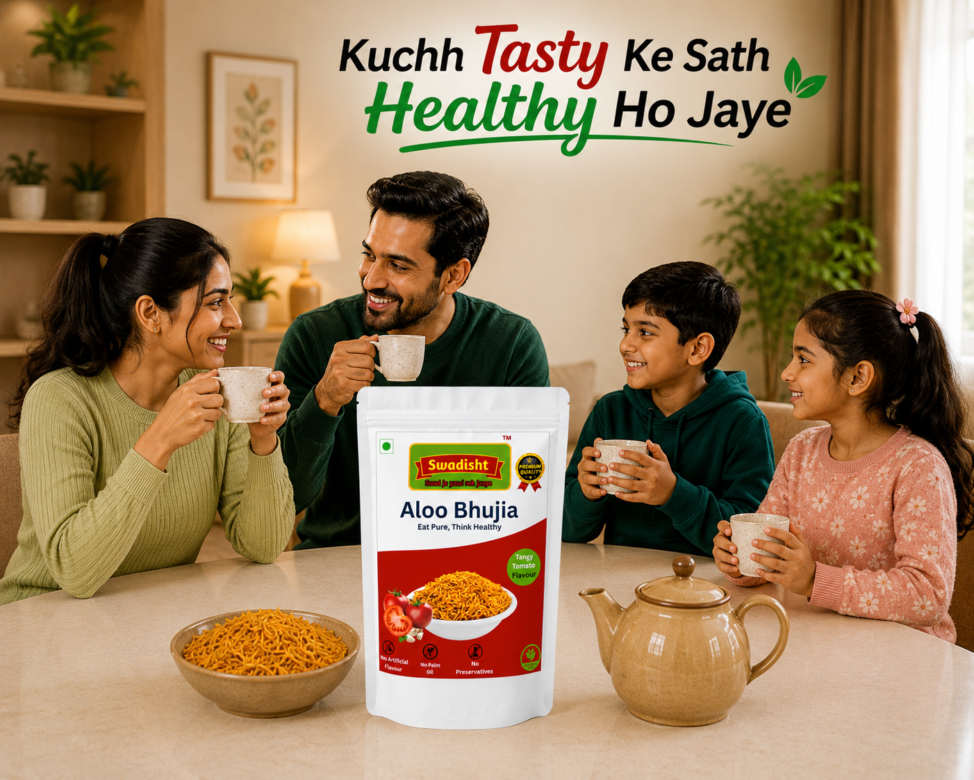 Healthy Aloo Bhujia Tangy Tomato Flavour 230g