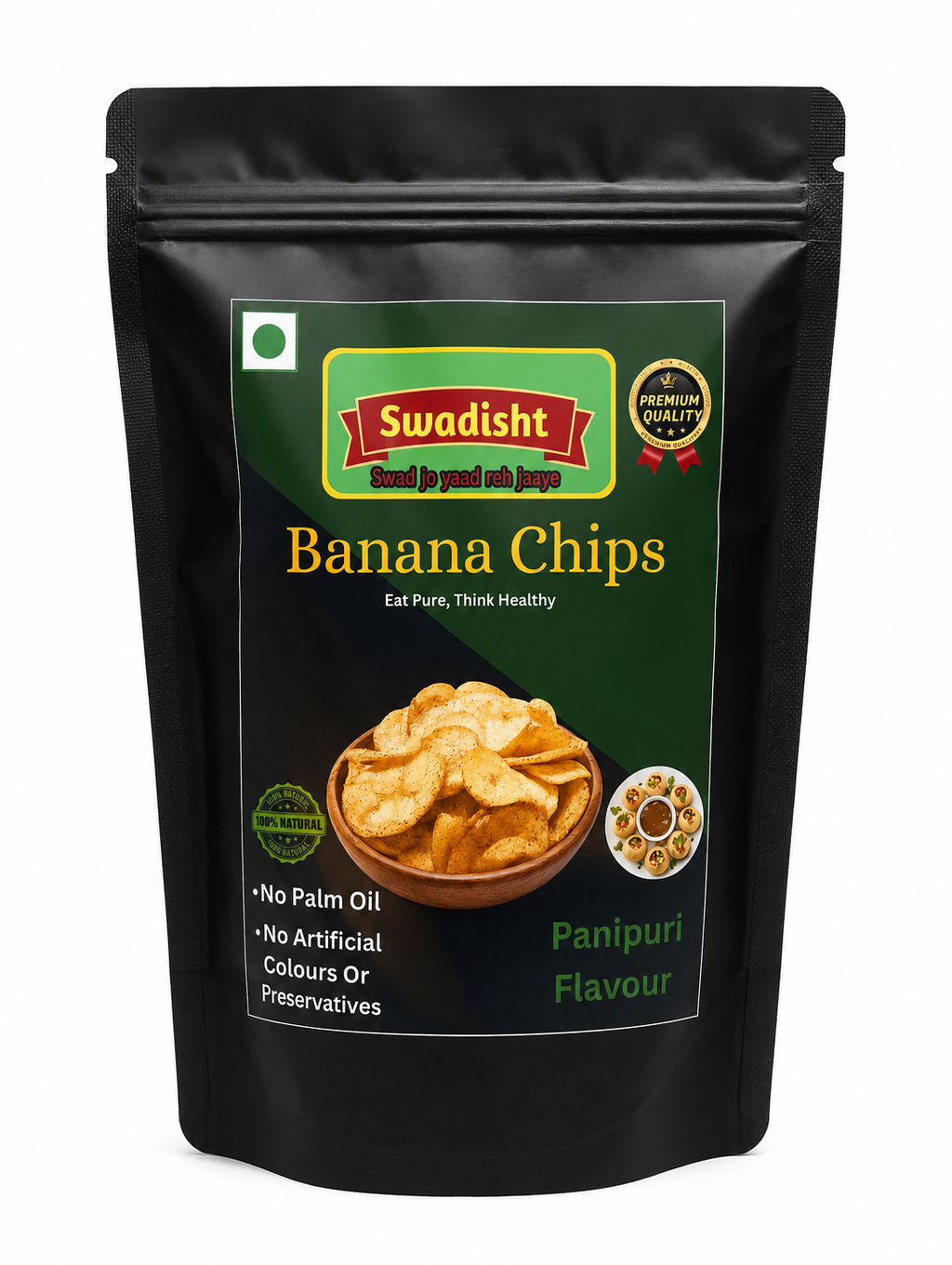 Healthy Banana Chips Pani Puri Flavour 85g×4