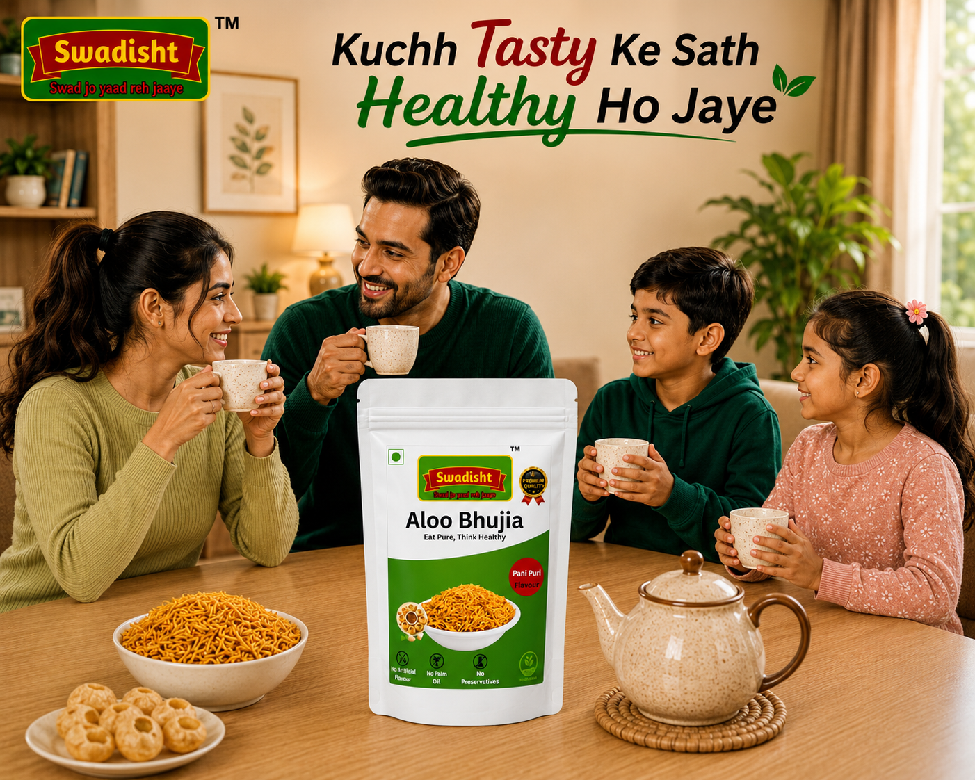 Healthy Aloo Bhujia Pani Puri Flavour 230 g