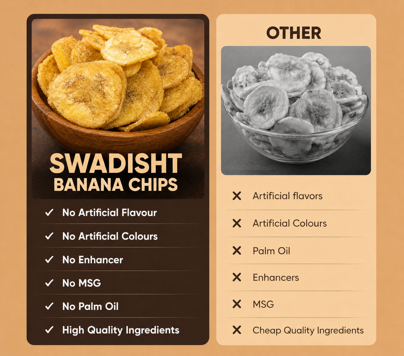 Healthy Banana Chips Pani Puri Flavour 85g×4